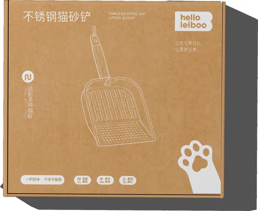 徕本不锈钢猫砂铲包装